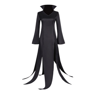 One Punch Man Tatsumaki <b>Cosplay</b> Dress Black Long Gown Halloween <b>Costume</b> - Product Image 1