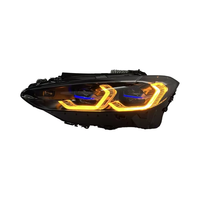 Feux avant LED laser tricolores SJC USA STOCK pour BMW Série 4 G22 M3 G80 M4 G82 420i 430i 440i 2021-2023 Jaune Blanc Ambre