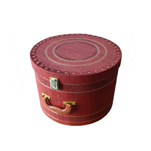 Tùy chỉnh dập nóng logo bán buôn da Hộp bao bì cho hat quần áo với xử lý - Product Image 3