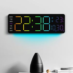 Reloj de pared LED digital electrónico chino de gran tamaño con diseño de panel grande para sala de estar, modelo Lancent, para personas con demencia - Product Image 1