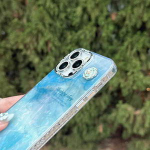 Custodia per <span class=keywords><strong>iPhone</strong></span> 15 Pro Max 14 13 12 <span class=keywords><strong>11</strong></span> di Lusso con Design Floreale 3D Sfumato <span class=keywords><strong>a</strong></span> Rosa, Cornice <span class=keywords><strong>a</strong></span> <span class=keywords><strong>Specchio</strong></span> Galvanizzata e Protezione Antiurto - Product Image 5