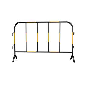 Recinzione per cavalli in ferro zincato giallo-nera, barriera di sicurezza temporanea e mobile per la costruzione stradale comunale - Product Image 3