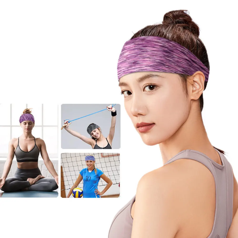 Tóc ban nhạc Melange chạy căng tập thể dục tập thể dục cô gái phòng tập thể dục hairband headband cho nam giới độ ẩm Wicking bóng đá thể thao ban nhạc