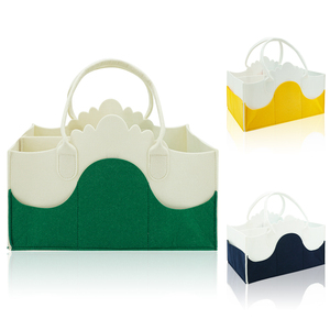 Organizador de Fraldas para Bebês em Feltro, Portátil, Dobrável, Ecológico, Durável, Bolsa de Armazenamento para Troca de Fraldas em Viagens - Product Image 2