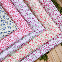 Tissu en polyester métallisé transparent teint en fil, imprimé à chaud avec des fleurs, largeur 150 cm, pour robe de poupée, chapeau, mariage