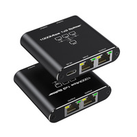 Divisor Gigabit Ethernet 1 a 3, 1000Mbps, Divisor de Internet de Alta Velocidad, Router, Switch, Compatible con Cables Cat5, 6, 7 y 8