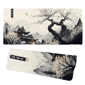 <span class=keywords><strong>Tapis</strong></span> <span class=keywords><strong>de</strong></span> <span class=keywords><strong>souris</strong></span> <span class=keywords><strong>de</strong></span> jeu personnalisé Anime japonais Sakura, caoutchouc antidérapant, résistant à l'eau, XXL grand format, bords cousus, en stock pour le bureau - Product Image 4