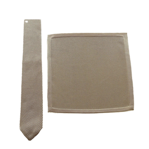 High Quality Men Luxury Wedding.Groomsmen Formal Dinners Business Gift Set Solid Color Pointed Knit <strong>Tie</strong> <strong>and</strong> <strong>Pocket</strong> <strong>Square</strong> - Product Image 2