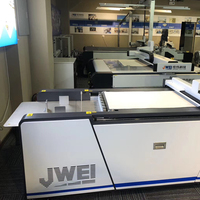 Machine de découpe à plat JWEI LST, fabricant d'échantillons de boîtes pour les petites imprimeries, artisanat, boîte de validation, prototype avec caméra CCD
