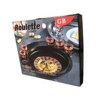 Petit casino roulette roue bar jeux roulette pour jeu à boire