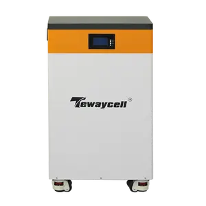 Tewaycell yeni ürün güç duvar 48v 300ah 15kwh sınıf A LiFepo4 pil ev güneş depolama sistemi için