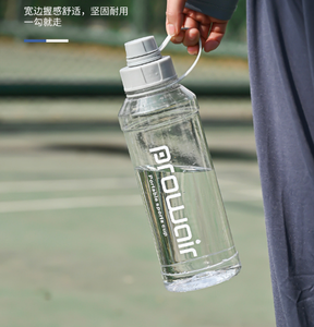 Botella de Agua Deportiva de Plástico de Lujo 2026, Venta al Por Mayor, Logotipo Personalizado, Botella Transparente para Gimnasio con Asa de Lazo, Portátil, a Prueba de Fugas, Taza Escolar - Product Image 3
