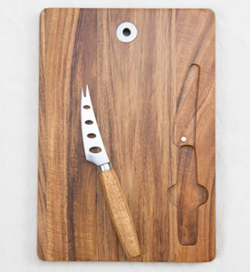 Bandeja <span class=keywords><strong>de</strong></span> Servicio <span class=keywords><strong>de</strong></span> Cocina, Tabla <span class=keywords><strong>de</strong></span> Cortar <span class=keywords><strong>de</strong></span> <span class=keywords><strong>Madera</strong></span> <span class=keywords><strong>de</strong></span> <span class=keywords><strong>Acacia</strong></span>, Tabla <span class=keywords><strong>de</strong></span> Charcutería con Cuchillo - Product Image 5