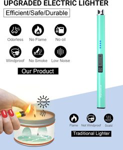 Briquet électrique vintage personnalisé avec logo, rechargeable par USB, à arc, pour cuisine, bougies et plastique - Product Image 5