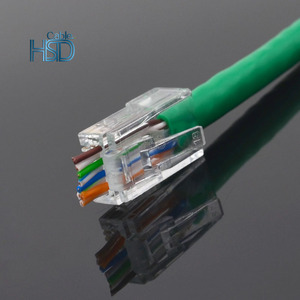 Wholesale Waterproof UTP 8p8c Cat5e Cat6 Cat7 Cat8 Plug <strong>RJ45</strong> Pass Through <strong>Connector</strong> - Product Image 5