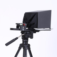 Téléprompteur 10 ''10 pouces pour tablette iPad pour lecteur de prompteur d'appareil photo DSLR de discours d'interview en plein air