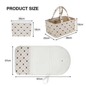 Bolsa Organizadora de Pana Multifunción con Cierre Abierto, Portátil, para Pañales, Cambiador, Maquillaje y Viajes, para Bebés - Product Image 2