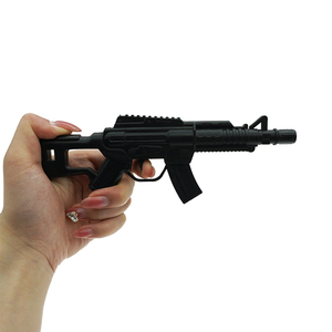 ปืนของเล่นพลาสติกสีดำแบบดูดลม มีกระสุน 2 นัด สำหรับเด็กเล่นสนุก - Product Image 4