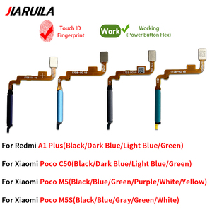 Wholesale Phone Button With Fingerprint Sensor for Xaiomi Poco C50 M5 M5S / Redmi <strong>A1</strong> <strong>Plus</strong> Fingerprint Cable with Power Function - Product Image 5