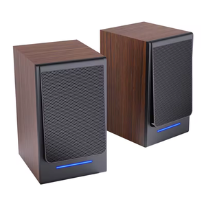 Altavoz de Madera 2.0 para Computadora, Audio con Bajos, Altavoz Portátil para PC de Escritorio - Product Image 3