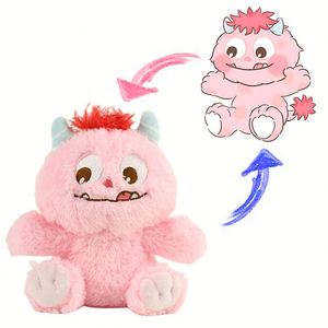 Juguete de peluche con forma de cono de helado con diseño bordado de cereza, almohada suave para niños de 11 cm a 30 cm, regalo de cumpleaños unisex - Product Image 5