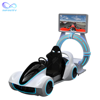 Simulateur de course VR Infinity, équipement de parc d'attractions, jeu d'arcade de course automobile à pièces, simulateur de course automobile 9D VR, zone de jeux d'arcade