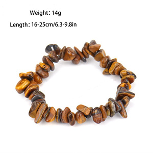 Bracelet extensible en perles de pierres précieuses naturelles faites à la main, coloré, en cristal naturel, pierres de guérison, cadeau Reiki, vente en gros - Product Image 2