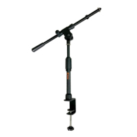 Support de microphone universel K-503-2B compatible, en métal, réglable en hauteur (36-49 cm), pour bureau et réunions