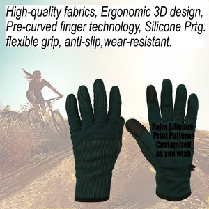 Sarung tangan kebugaran antiselip, sarung tangan kustom untuk olahraga bersepeda Gym luar ruangan sehari-hari - Product Image 2