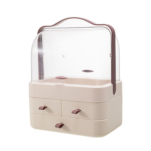 Serious Life Cosmetic <b>Storage</b> Box With <b>Drawers</b> Desktop Organizer Cream Color Makeup <b>Storage</b> Cabinet - Product Image 5