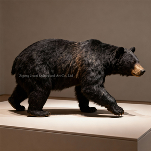 スチールアニマトロニクス現実的なクロクマモデルリアルな屋内/屋外装飾博物館 & 野生生物展示会 - Product Image 2