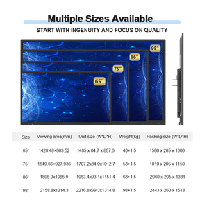 Tablette Lenovo 20 points, écran LCD 65 pouces, tableau blanc interactif portable, enseignement, tableau numérique intelligent pour l'école, 65, 75, 86 pouces - Product Image 3
