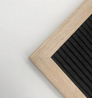 10x10 pouces tableau de lettres en feutre de Message en bois interchangeable noir avec support en plastique