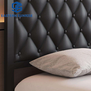 Nuovo Design: Struttura <span class=keywords><strong>Letto</strong></span> in Metallo Resistente con Testiera in Pelle per Casa, Camera da <span class=keywords><strong>Letto</strong></span> e Appartamento - Product Image 5