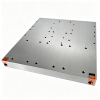 Plaque de refroidissement à eau à haute efficacité thermique 255*293*20mm en aluminium+copper avec raccord NPT