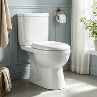 WC moderne Ortonbath à double chasse, cuvette en céramique, haute qualité, économie d'eau, sanitaire à poser au sol