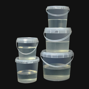 Bán Buôn 500Ml 1L 2L 3L Nhà Máy Cung Cấp Xử Lý Cấp Thực Phẩm Trung Tâm Mua Sắm Tặng Đóng Gói Carry-Tất Cả Các Xô Nhựa Màu Trắng Vòng Xô - Product Image 6