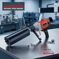 Maxtol DCD16-160 Perceuse à carottage diamantée professionnelle de qualité industrielle 160MM pour béton OEM 2300W