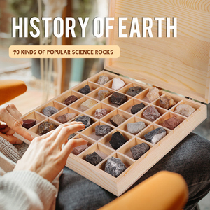 Stollingsgesteente Metamorfe En Sedimentair Gesteente Specimens Doos Drie Grote Gesteentetypes Met Feng Shui-Stijl - Product Image 3