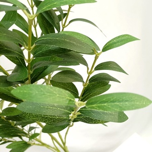 Branches d'arbre d'olive artificielles en plastique en soie, vente en gros, - Product Image 6