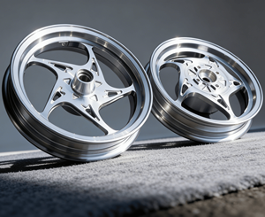 Ruedas Supermoto, Ruedas de Conversión con Frenos de Disco Delanteros y Traseros, Ruedas de Aluminio Grabadas por CNC para Honda Giorno - 122.5J/122.15J - Product Image 5