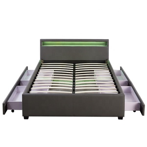 Thiết Kế Mới Hiện Đại Dẫn Giường Với Led Xấu Bên Bảng - Product Image 1