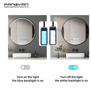 <span class=keywords><strong>Nuovo</strong></span> Interruttore Touch per Specchio a Tre Pulsanti 12V 24V 5A, Dimmer e Antiappannamento, Sensore Touch per Luce Specchio a Tre Colori (CCT) - Product Image 6