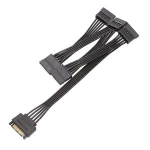 Cantell kabel Splitter catu daya, Hard Drive perempuan 1 ke <span class=keywords><strong>3</strong></span>/4/5 SATA 15Pin jantan 1 sampai <span class=keywords><strong>3</strong></span> SATA 15Pin - Product Image 3