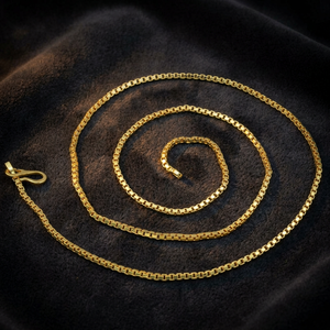 Collares de Cadena Chapados en Oro de 14K, 18K, 24K al por Mayor, Estilo Caja, Diseño Moderno, Cadenas de Moda, Collares de Cadena de Latón Dorado - Product Image 3