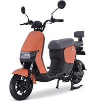 Moto électrique rétro personnalisée 1000W 60V avec fourche hydraulique avant pour livraison de repas