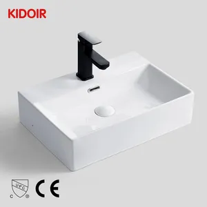 Kidoir china bowl new design bathroom sink modern white ceramic basin bathroom vanity hand wash countertop sink