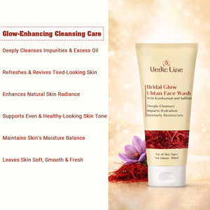Limpiador Facial Líquido Herbal Ubtan, Luminosidad Nupcial, Aclarante, Limpieza Profunda, Eliminación de Bronceado, Control de Grasa, Nutritivo, Uso Diario, Para Todo Tipo de Piel - Product Image 2