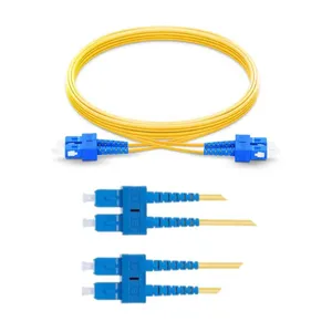 2.0mm 3.0mm SC UPC to SC UPC duplex Jumper 1m 2m 3m 5m Single mode G652d SC fiber optic patch cord patchcord