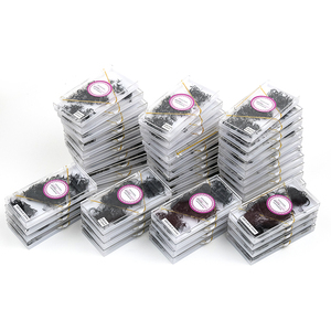 Extensions de <span class=keywords><strong>cils</strong></span> préfabriquées Pro Made 30D 40D 500, base pointue, éventails de volume préfabriqués à tige longue ou courte, en vrac - Product Image 2